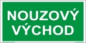 FTL plast - Nouzový východ NOVÝ 200x100mm