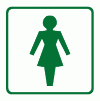10x10 WC  ženy-symbol bez textu, 15S