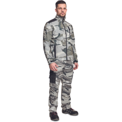 Kalhoty CRAMBE camouflage, pánské, ŠEDÉ