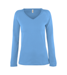 Tričko dámské Long Azure Blue, azurově modrá