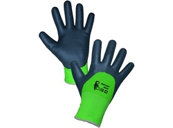 Povrstvené zimní rukavice ROXY DOUBLE WINTER, černo-zelené