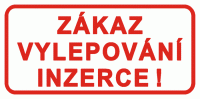 20 x 10 Zákaz vylepování inzerce, 15S