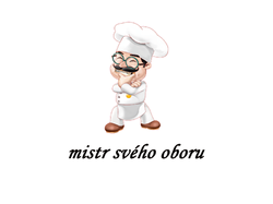 Zástěra MISTR SVÉHO OBORU, bílá