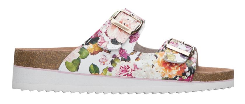 Pantrofle CORK JUNO ROSE, vzor